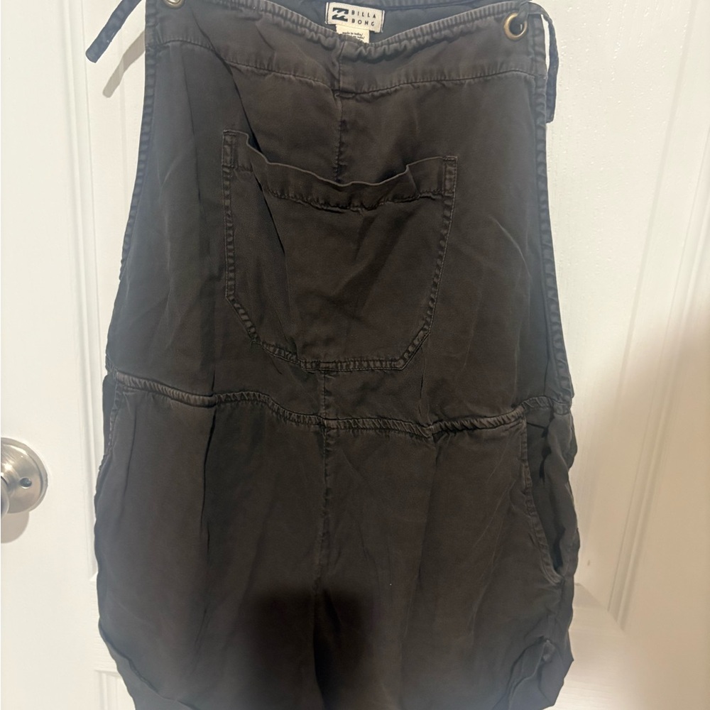 Billabong Dark Gray Women's Cargo Romper